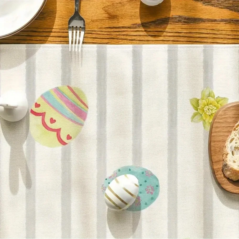 Happy Easter Buffalo Plaid Carrot Bunny Table Runner